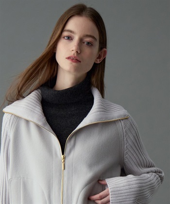 49AV JUNKO SHIMADA 【YEAR END SALE】異素材コンビジップアップブルゾン_subthumb_8