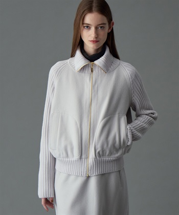 49AV JUNKO SHIMADA 【YEAR END SALE】異素材コンビジップアップブルゾン_subthumb_9