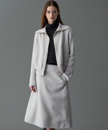 49AV JUNKO SHIMADA 【YEAR END SALE】異素材コンビジップアップブルゾン_subthumb_12