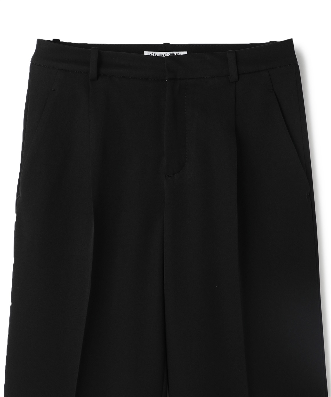 49AV JUNKO SHIMADA 【TIME SALE】オールブラックセンタープレススラックス_sub_5