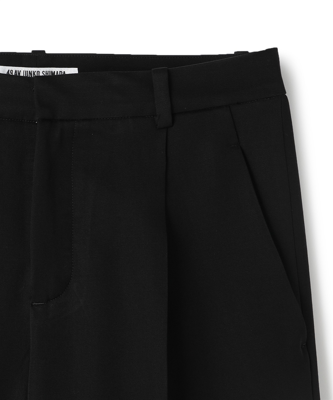 49AV JUNKO SHIMADA 【TIME SALE】オールブラックセンタープレススラックス_sub_6