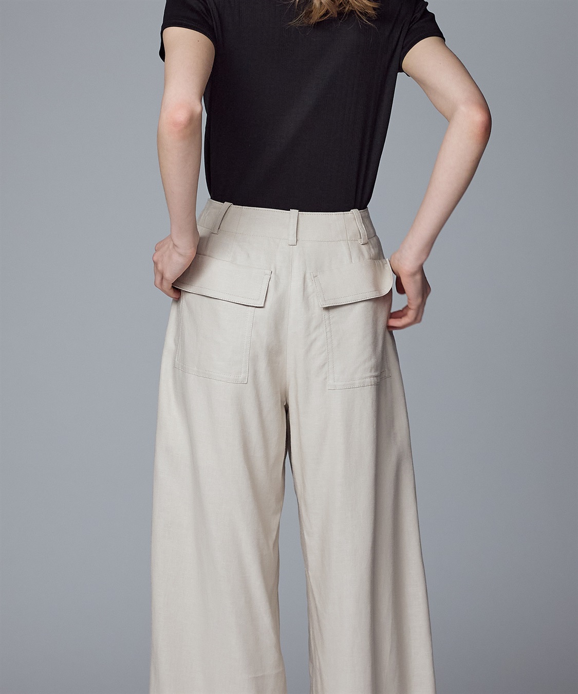 49AV JUNKO SHIMADA 【CHRISTMAS SALE】麻×レーヨン混ワイドパンツ_sub_9