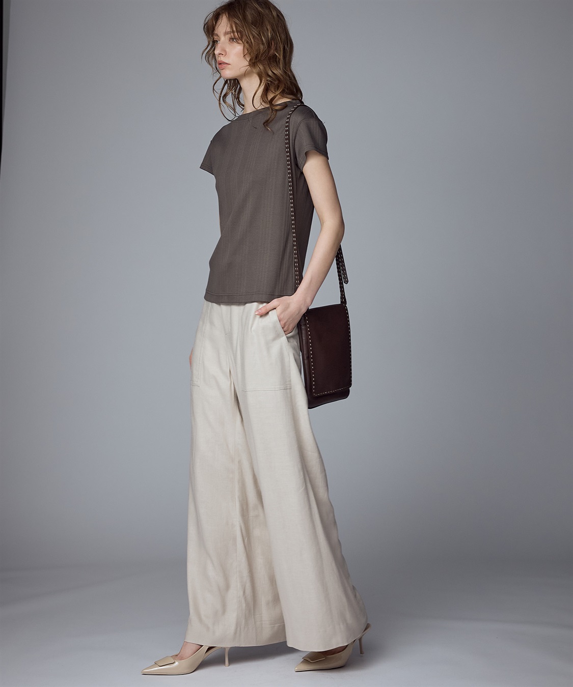 49AV JUNKO SHIMADA 【CHRISTMAS SALE】麻×レーヨン混ワイドパンツ_sub_13