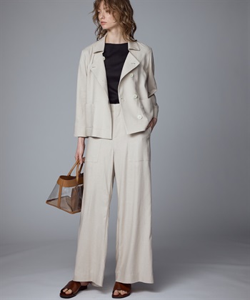 49AV JUNKO SHIMADA 【CHRISTMAS SALE】麻×レーヨン混ワイドパンツ_subthumb_17