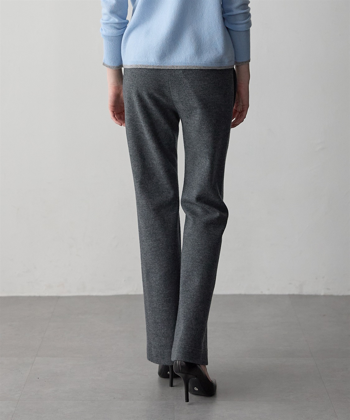 49AV JUNKO SHIMADA ウールジャージースリムテーパードシルエットパンツ_sub_6