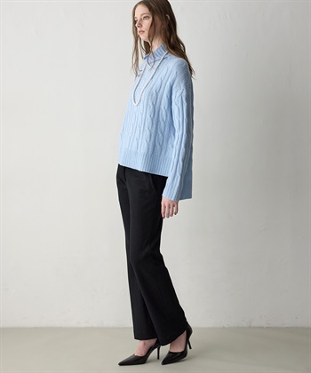 49AV JUNKO SHIMADA ウールジャージースリムテーパードシルエットパンツ_subthumb_18