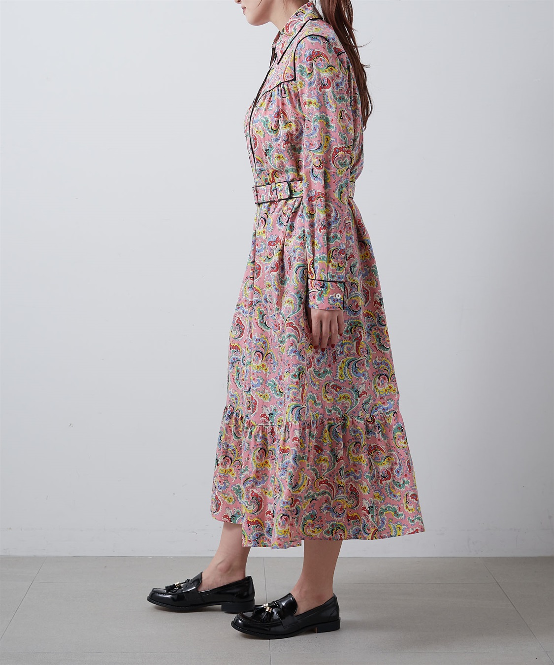 ペイズリープリントワンピース 49AV JUNKO SHIMADA｜クロス