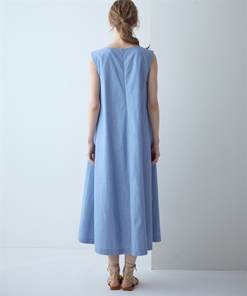 刺繍入りシャンブレーワンピース 49AV JUNKO SHIMADA｜クロス