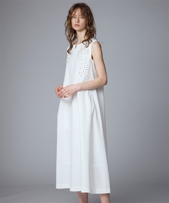 刺繍入りシャンブレーワンピース 49AV JUNKO SHIMADA｜クロス