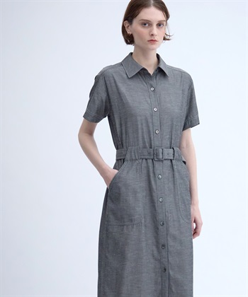 49AV JUNKO SHIMADA 【TIME SALE】ベルト付き半袖シャツワンピース_subthumb_5