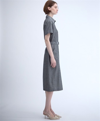 49AV JUNKO SHIMADA 【TIME SALE】ベルト付き半袖シャツワンピース_subthumb_6