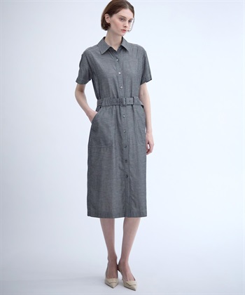 49AV JUNKO SHIMADA 【TIME SALE】ベルト付き半袖シャツワンピース_subthumb_7