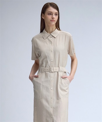 49AV JUNKO SHIMADA 【TIME SALE】ベルト付き半袖シャツワンピース_subthumb_10