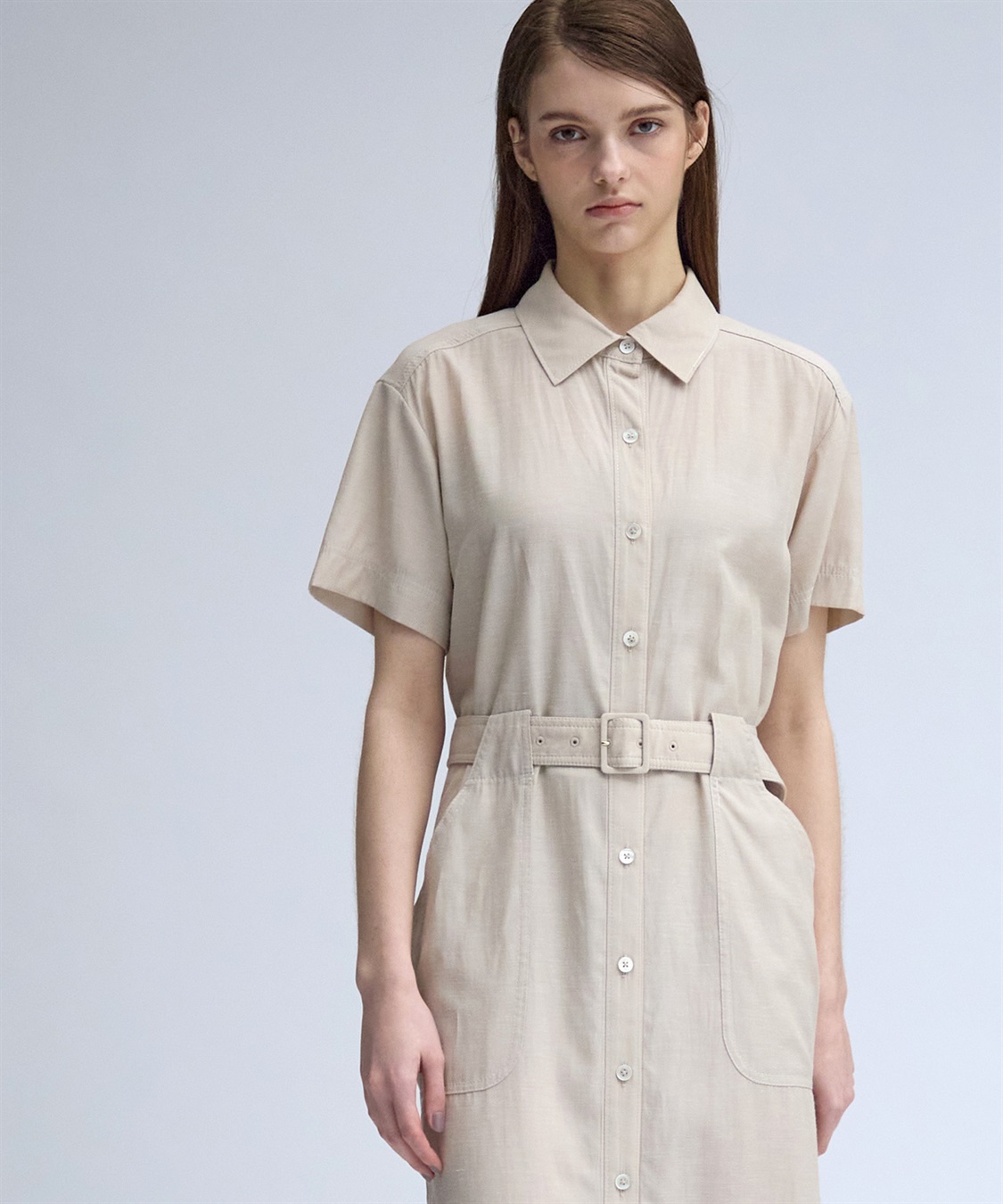 49AV JUNKO SHIMADA 【TIME SALE】ベルト付き半袖シャツワンピース_sub_11