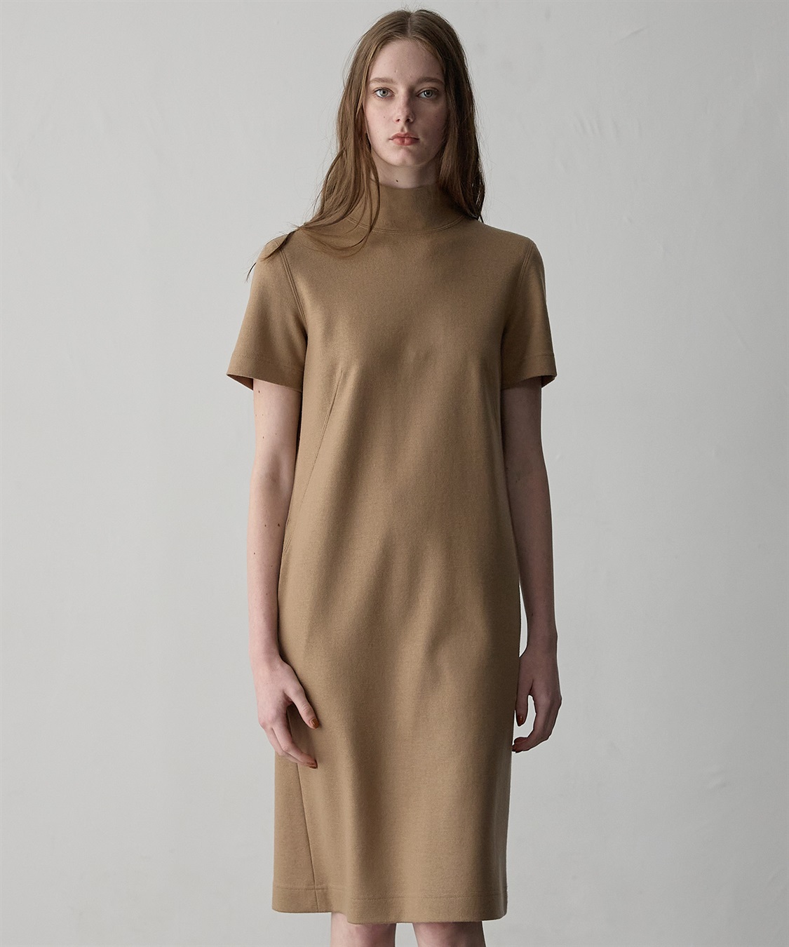 49AV JUNKO SHIMADA ハイネック半袖ウールワンピース_sub_3