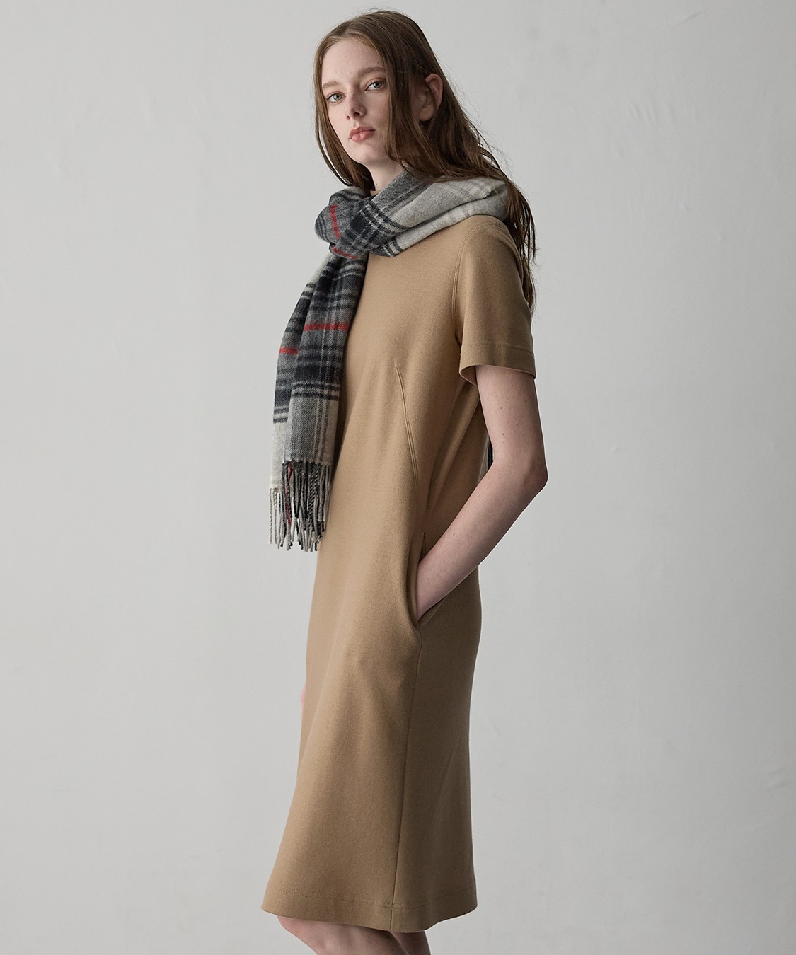 49AV JUNKO SHIMADA ハイネック半袖ウールワンピース_sub_6