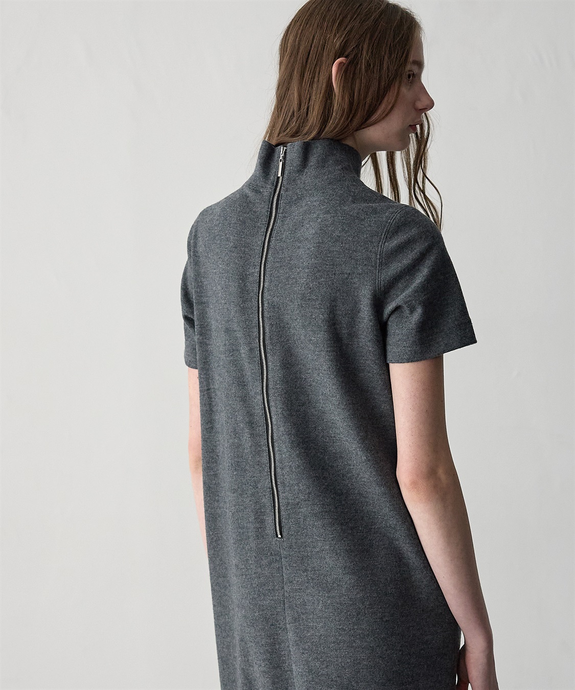 49AV JUNKO SHIMADA ハイネック半袖ウールワンピース_sub_10