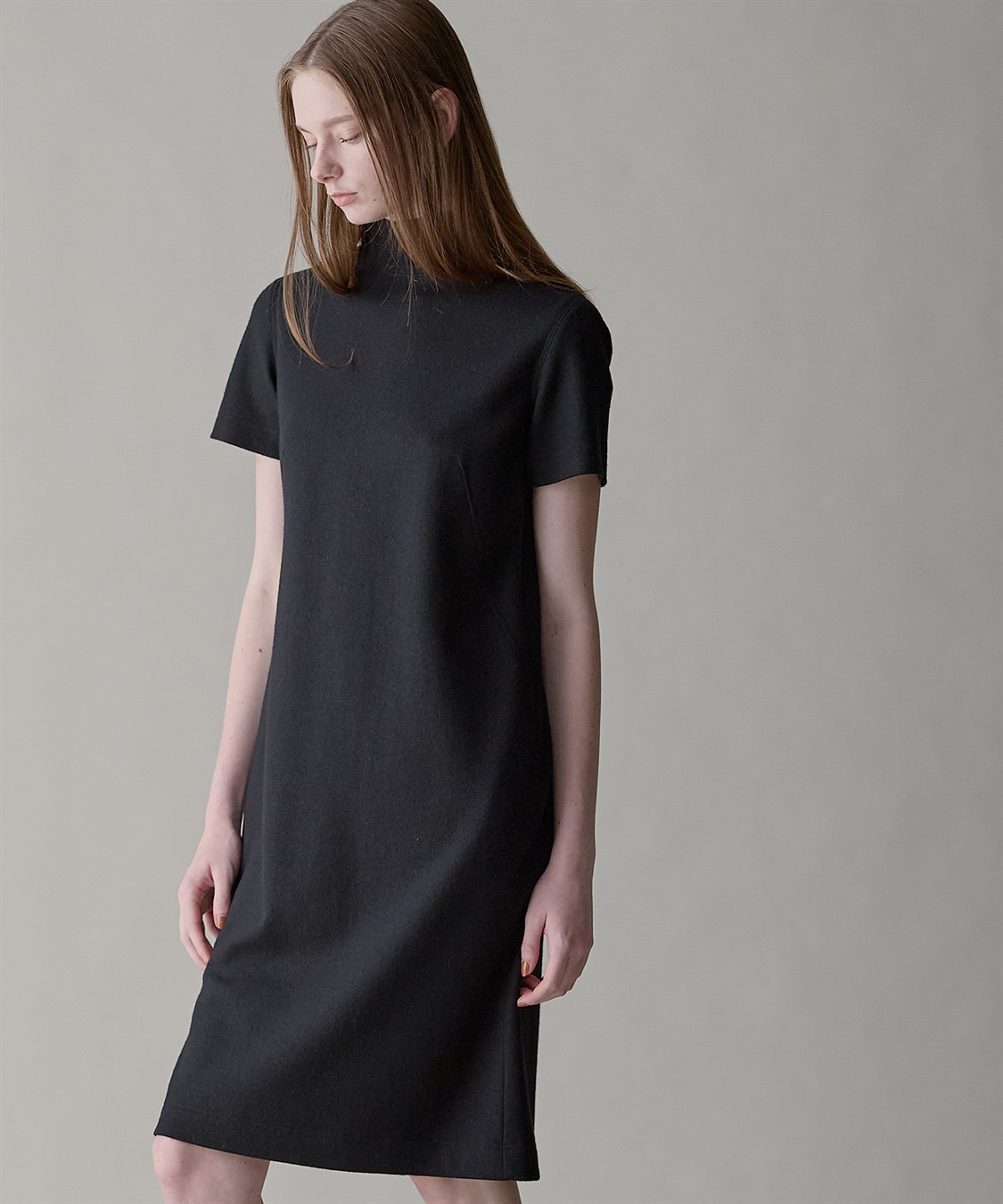 49AV JUNKO SHIMADA ハイネック半袖ウールワンピース_sub_13