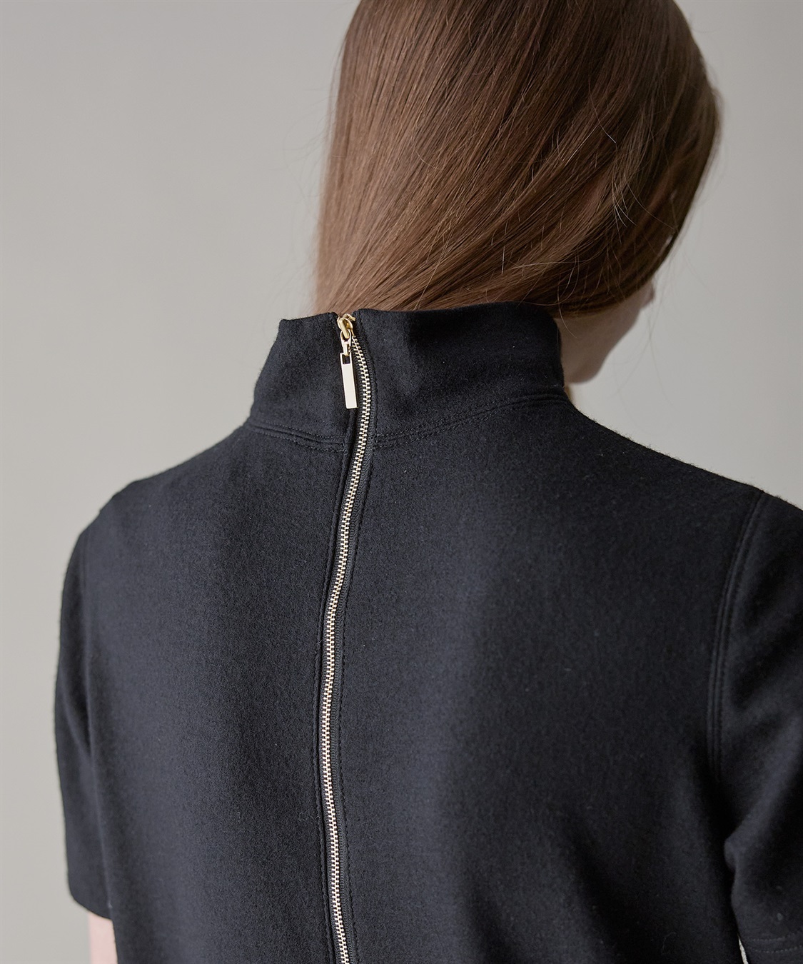 49AV JUNKO SHIMADA ハイネック半袖ウールワンピース_sub_14