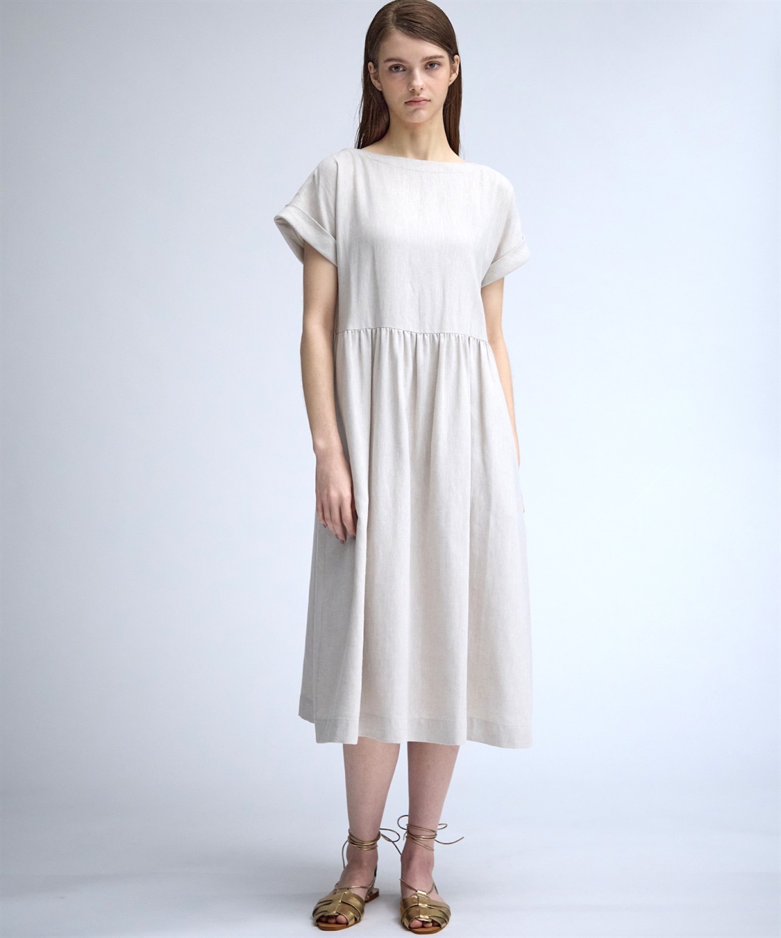 49AV JUNKO SHIMADA 【TIME SALE】リネン混ロング丈ワンピース_sub_9