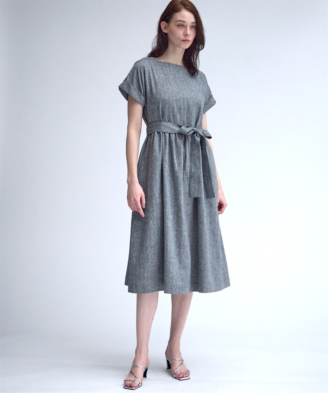 49AV JUNKO SHIMADA 【TIME SALE】リネン混ロング丈ワンピース_sub_15