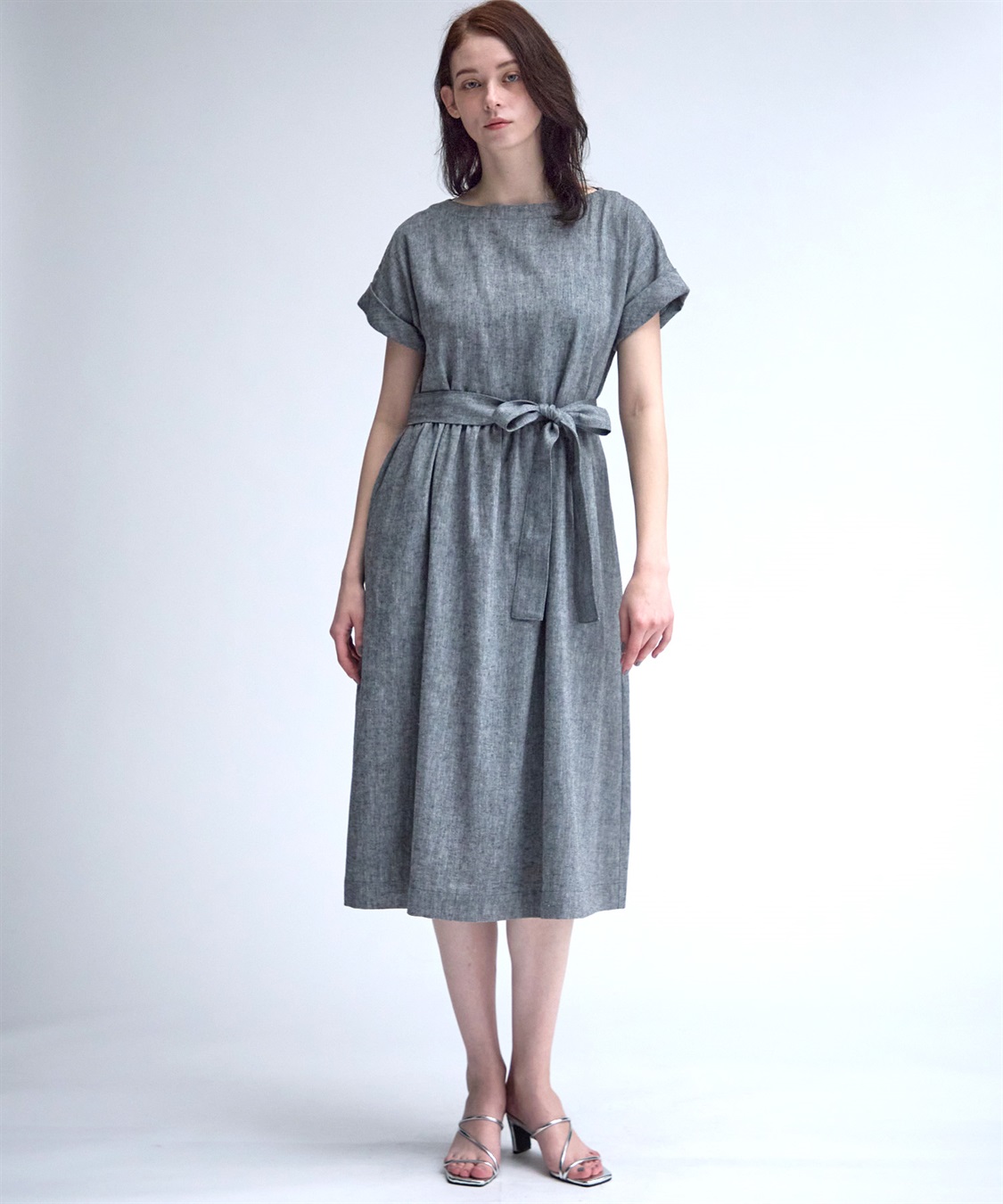49AV JUNKO SHIMADA 【TIME SALE】リネン混ロング丈ワンピース_sub_16