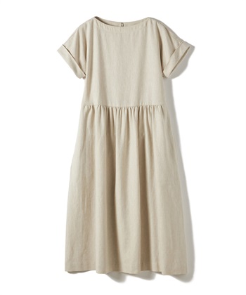 TIME SALE】リネン混ロング丈ワンピース 49AV JUNKO SHIMADA｜クロス