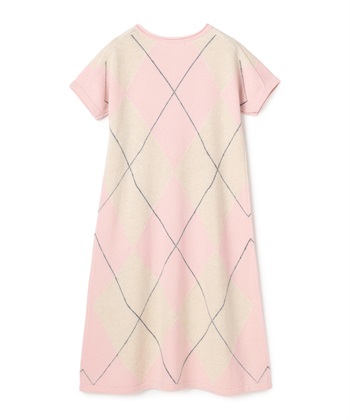 49AV JUNKO SHIMADA アーガイル柄半袖ニットワンピース_subthumb_1