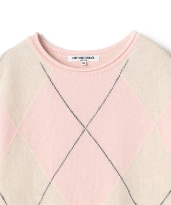 49AV JUNKO SHIMADA アーガイル柄半袖ニットワンピース_subthumb_2