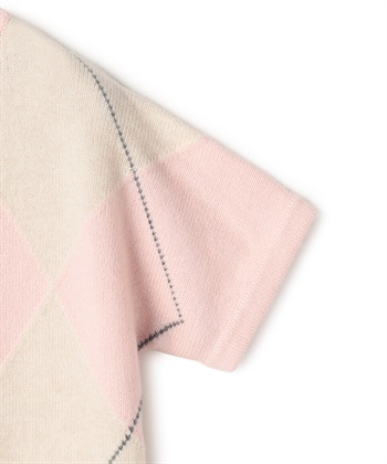 49AV JUNKO SHIMADA アーガイル柄半袖ニットワンピース_subthumb_3