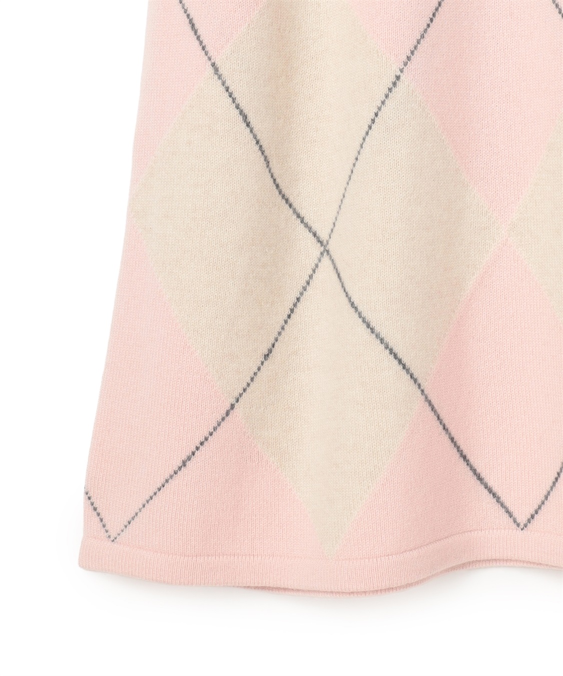 49AV JUNKO SHIMADA アーガイル柄半袖ニットワンピース_sub_4