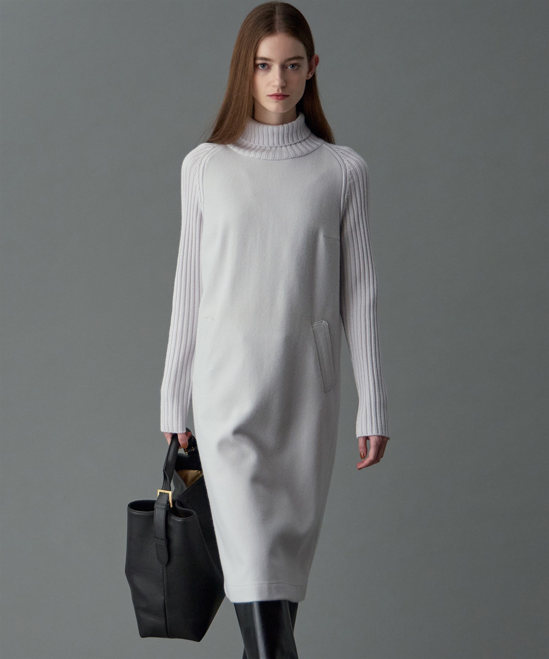 ※城戸さん専用 異素材コンビロング丈ワンピース 49AV JUNKO SHIMADA｜クロスプラス