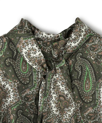 49AV JUNKO SHIMADA ペイズリープリント長袖ワンピース_subthumb_3