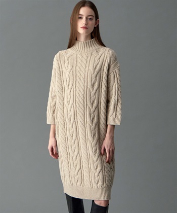 ケーブル編みニットワンピース 49AV JUNKO SHIMADA｜クロスプラス公式