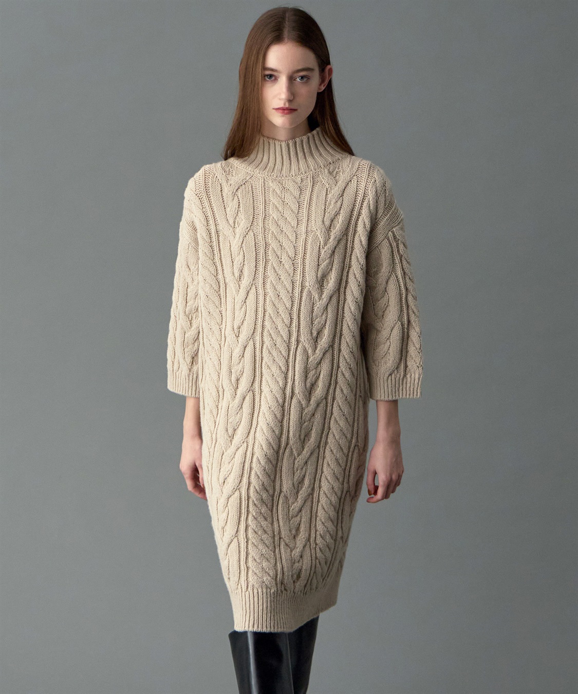 ケーブル編みニットワンピース 49AV JUNKO SHIMADA｜クロスプラス公式