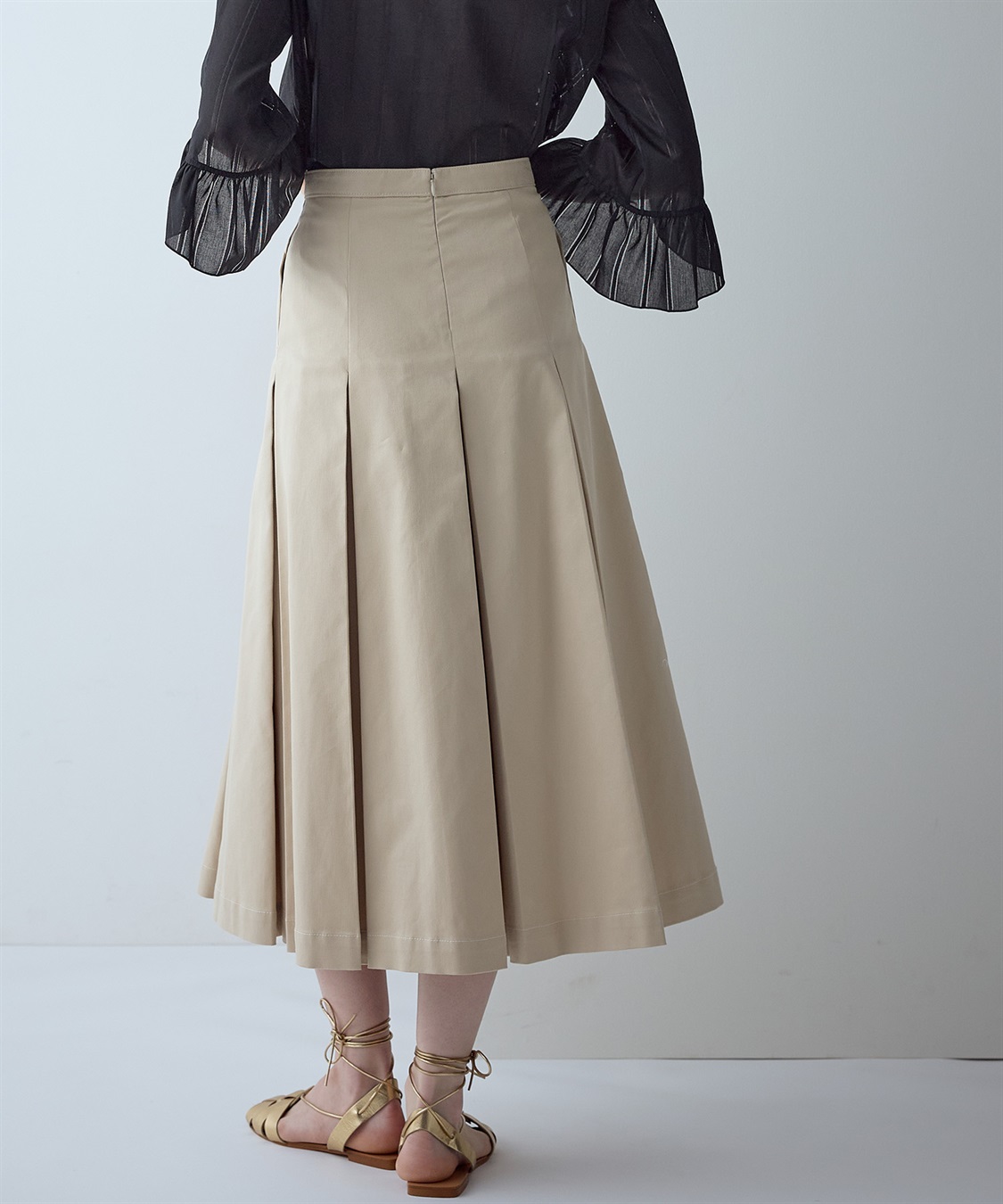 49AV JUNKO SHIMADA 【TIME SALE】ミディ丈プリーツフレアースカート_sub_4