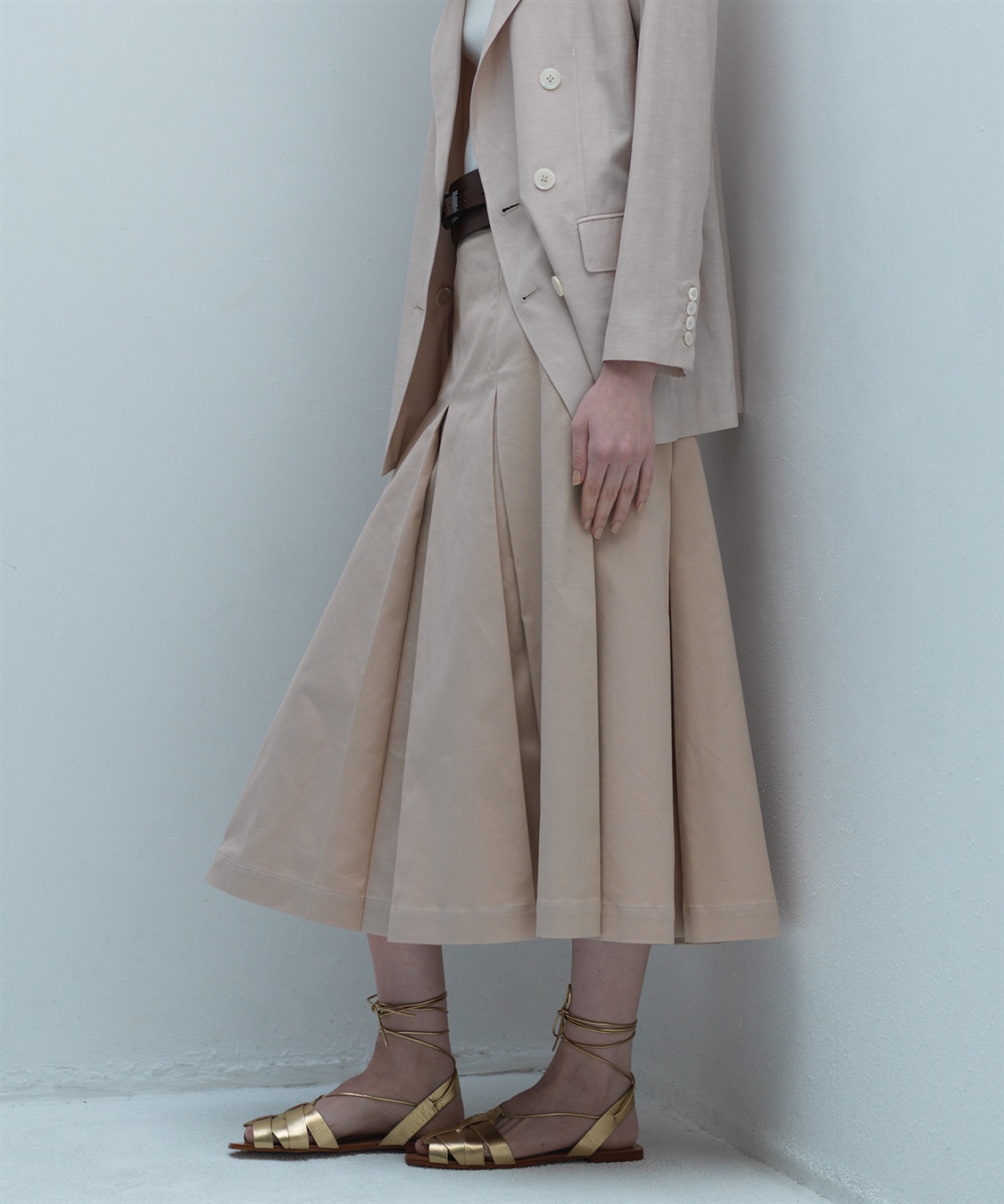 49AV JUNKO SHIMADA 【TIME SALE】ミディ丈プリーツフレアースカート_sub_9