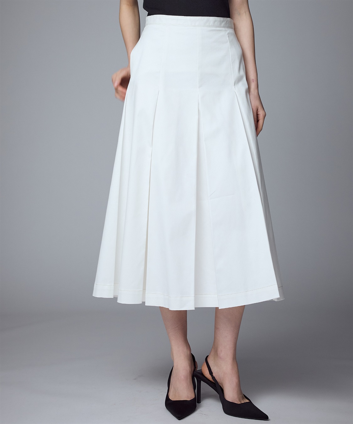 49AV JUNKO SHIMADA 【TIME SALE】ミディ丈プリーツフレアースカート_sub_10