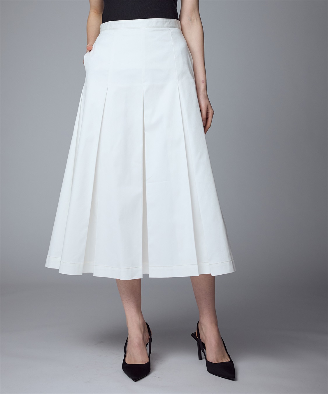 49AV JUNKO SHIMADA 【TIME SALE】ミディ丈プリーツフレアースカート_sub_11