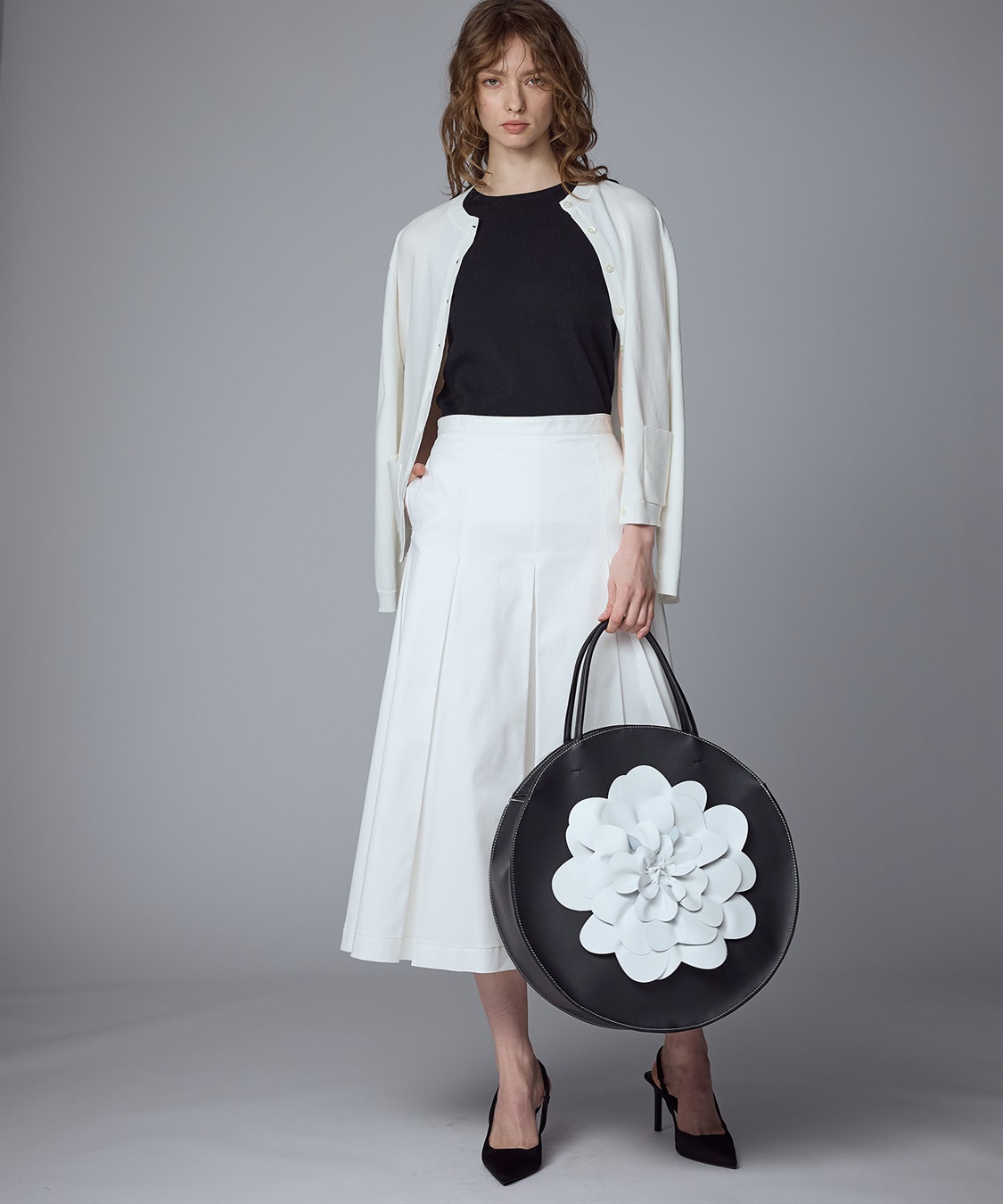 49AV JUNKO SHIMADA 【TIME SALE】ミディ丈プリーツフレアースカート_sub_17