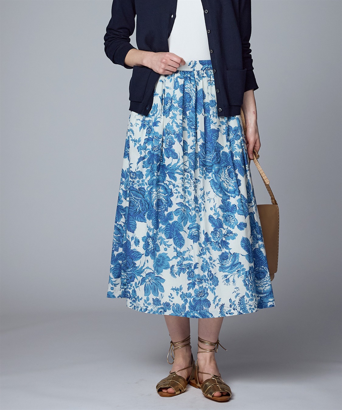 49AV JUNKO SHIMADA フラワープリントフレアースカート_sub_2