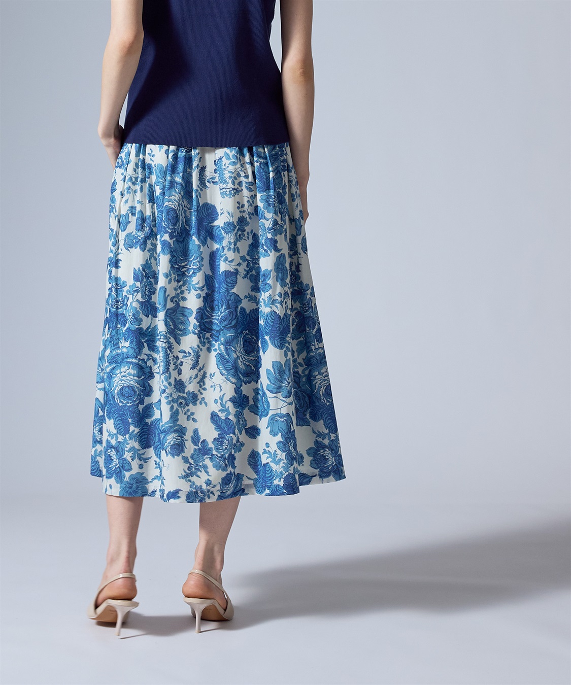 49AV JUNKO SHIMADA フラワープリントフレアースカート_sub_6