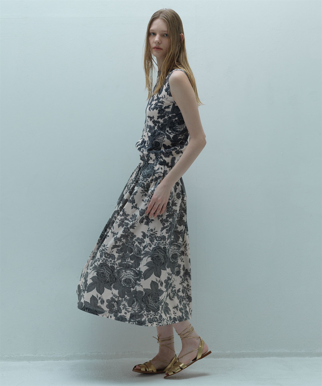 49AV JUNKO SHIMADA フラワープリントフレアースカート_sub_13