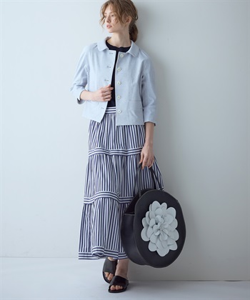 49AV JUNKO SHIMADA 【TIME SALE】ストライプ柄ロング丈スカート_subthumb_10