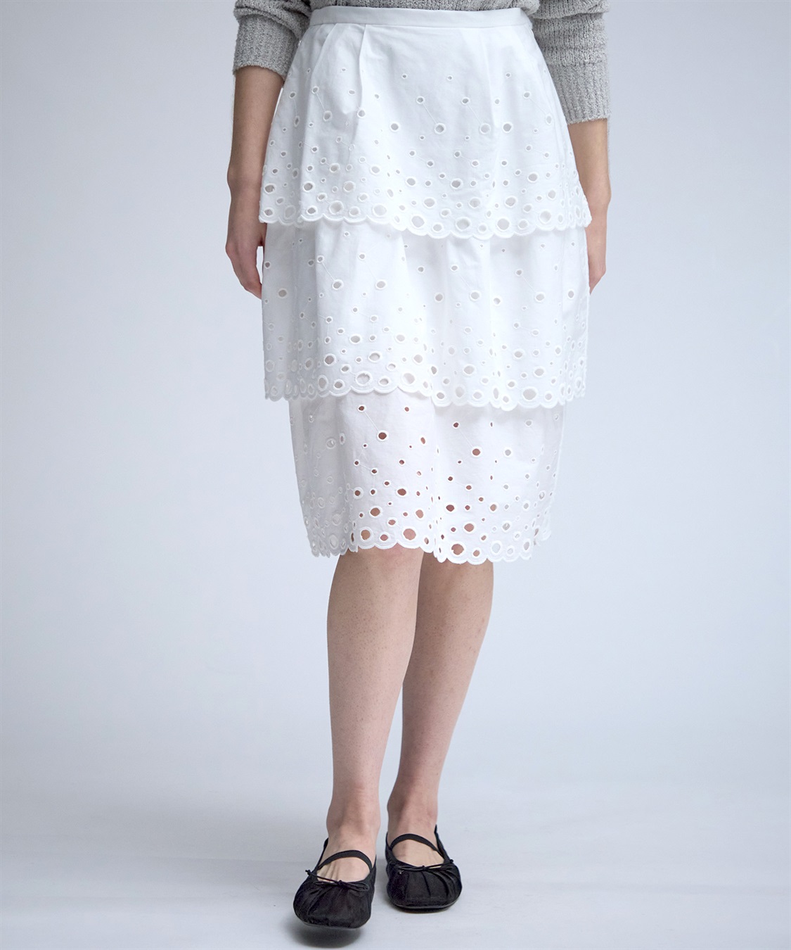 49AV JUNKO SHIMADA 【TIME SALE】カットワークレースティアードスカート_sub_5