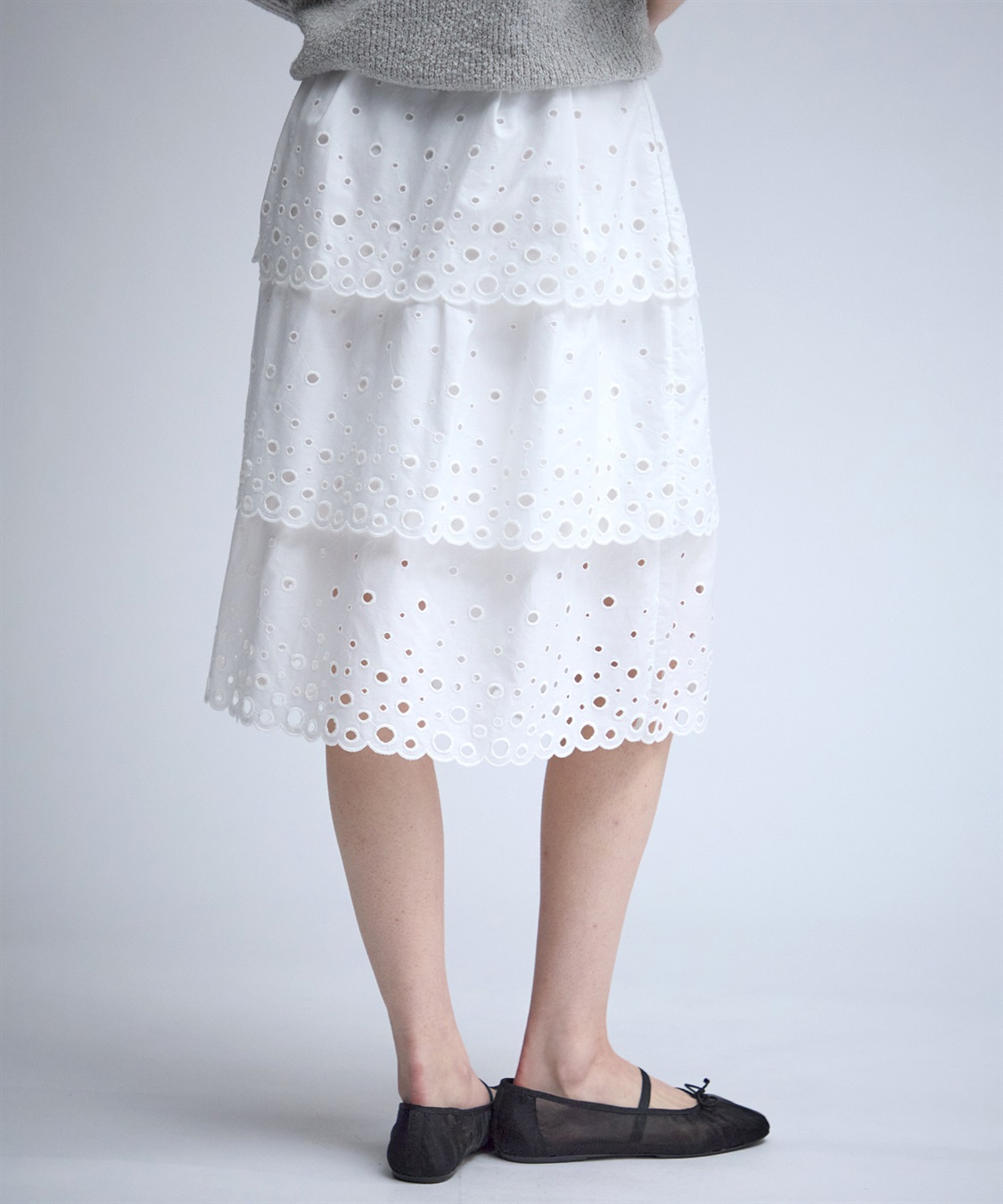 49AV JUNKO SHIMADA 【TIME SALE】カットワークレースティアードスカート_sub_6