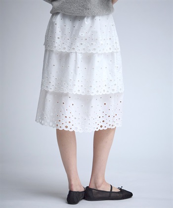 49AV JUNKO SHIMADA 【TIME SALE】カットワークレースティアードスカート_subthumb_6
