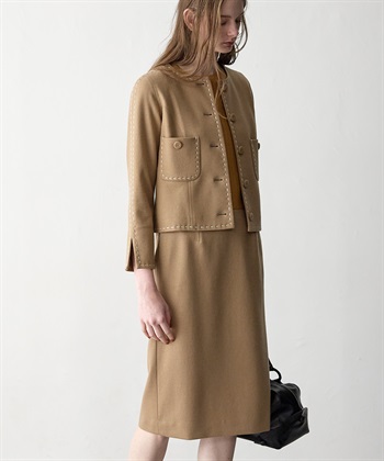 49AV JUNKO SHIMADA ウールジャージー配色ステッチタイトスカート_subthumb_8