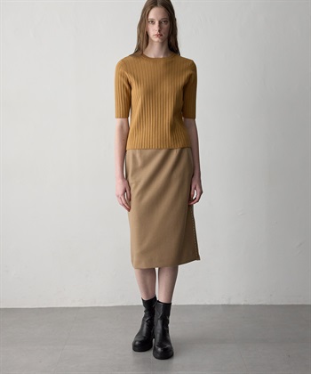 49AV JUNKO SHIMADA ウールジャージー配色ステッチタイトスカート_subthumb_11