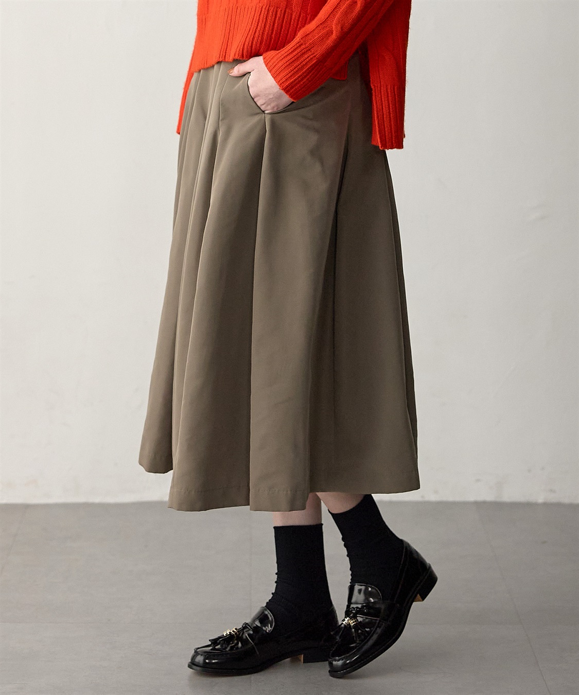 49AV JUNKO SHIMADA ライトウェザーフレアスカート_sub_3